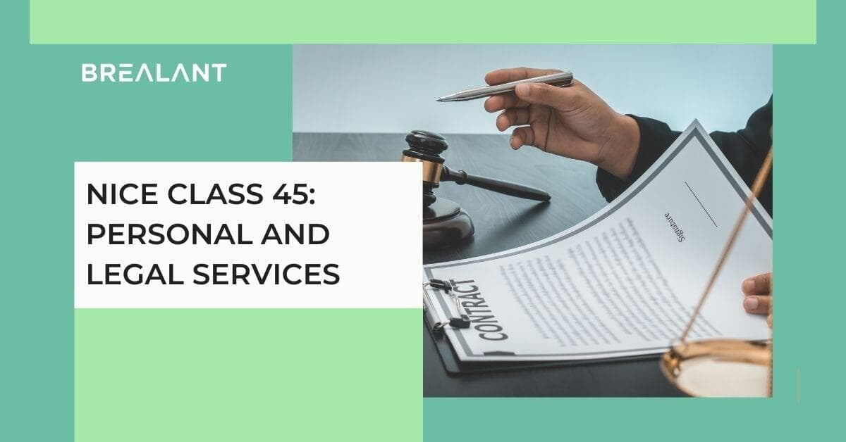 Nice Class 45: Personal and Legal Services